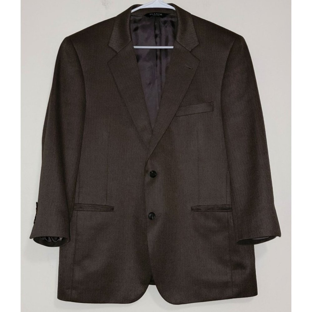 Jos.‎ A. Bank Brown Coat 2 Button Sz S42 Silk and Camel Hair